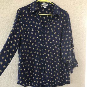 ISO: L Express Portofino Bee Print Blouse